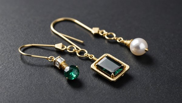 Boucles d'oreilles asymétriques tendance : moderne et chic